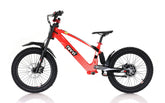 Revvi 20" electric bike in red, side view