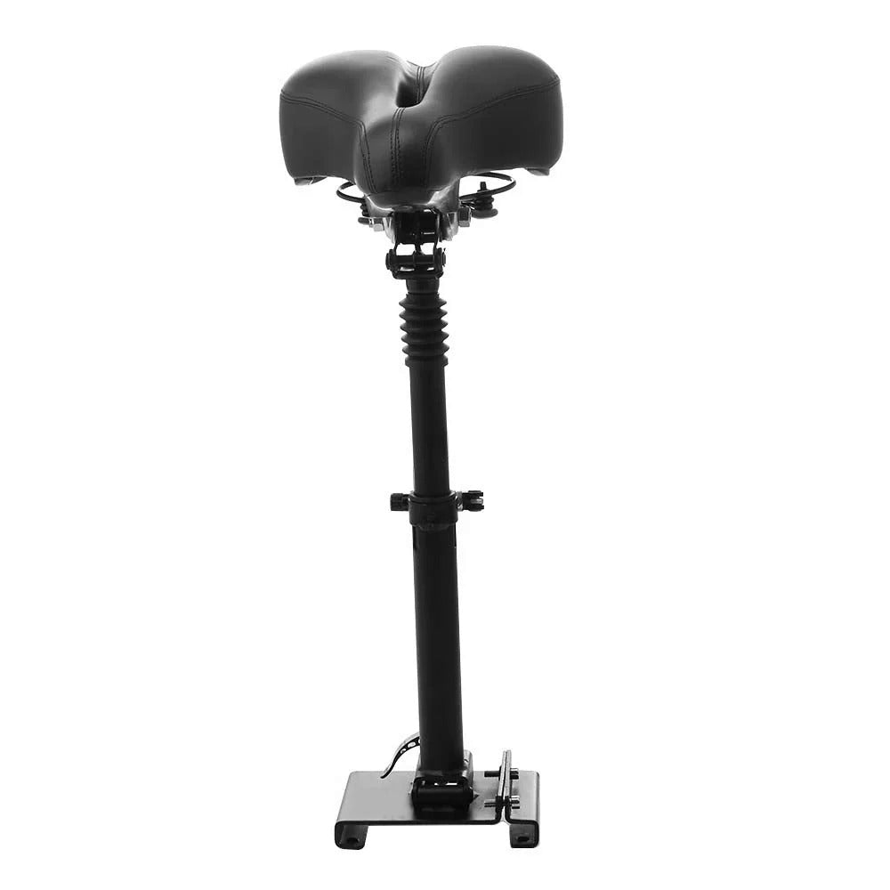 Adjustable scooter seat assembly, front view