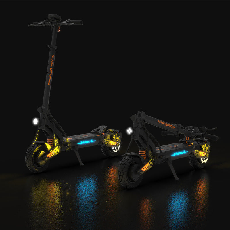 Kukirin G2 master electric scooter lights view