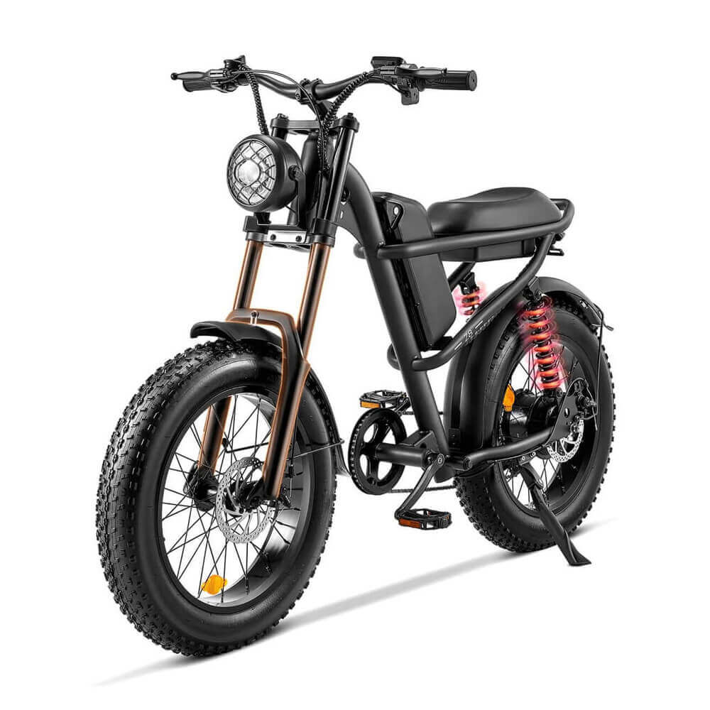 Novi z8 electric bike shock view
