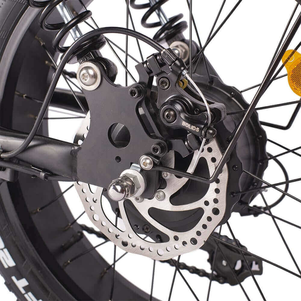 Novi z8 electric bike disc brake view