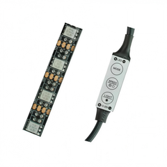 The LED strip light with its inline controller