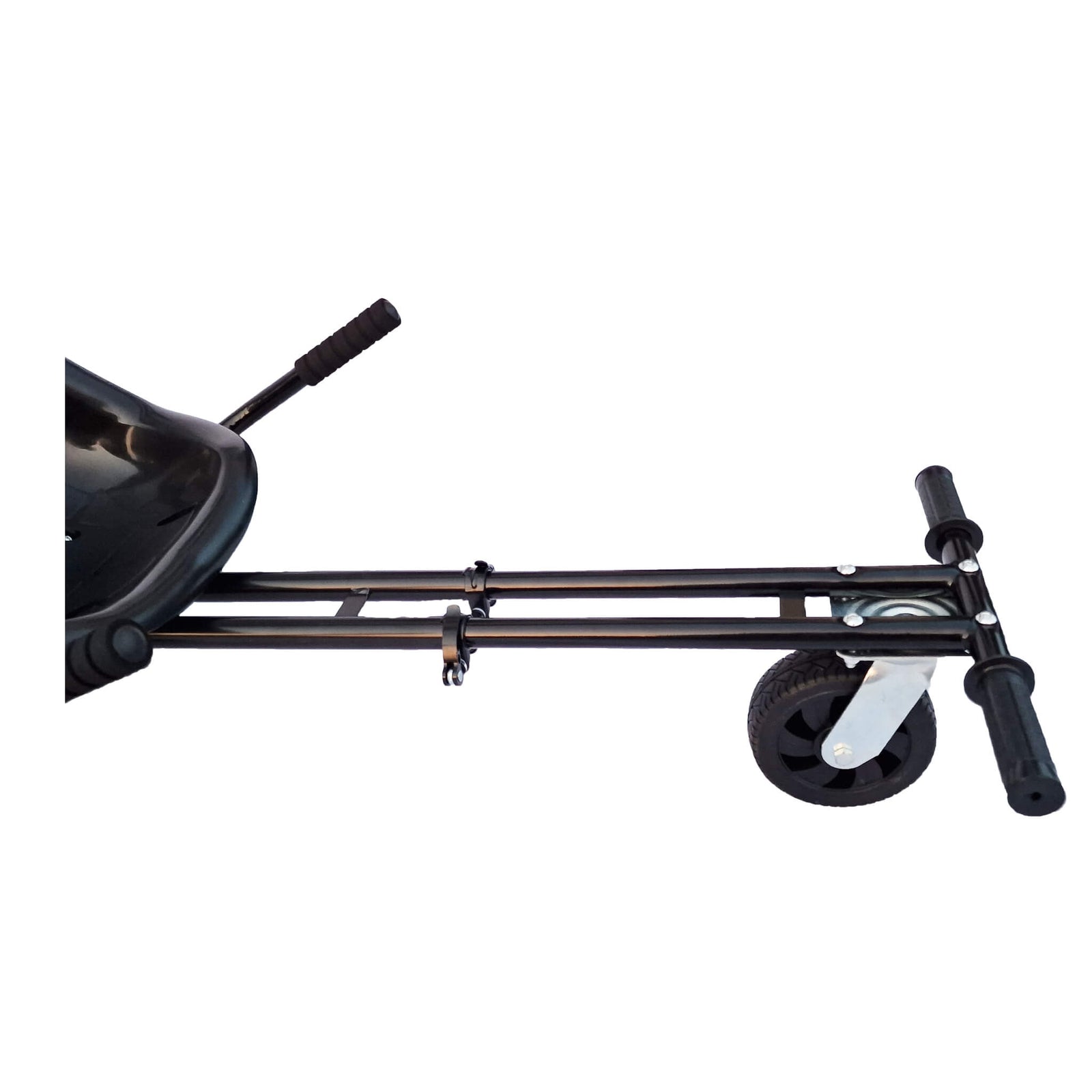 Hoverkart side profile showing the length adjustment